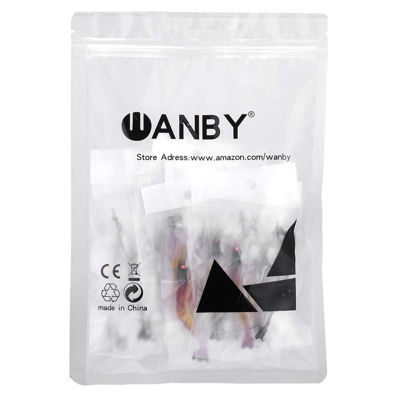 WANBY Fishing Shrimp Lures Artificial Silicone Soft Bait Set Luminous Swimbait Shrimp Fishing Lure with Hooks Fishing Tackle Freshwater/Saltwater - Image 2
